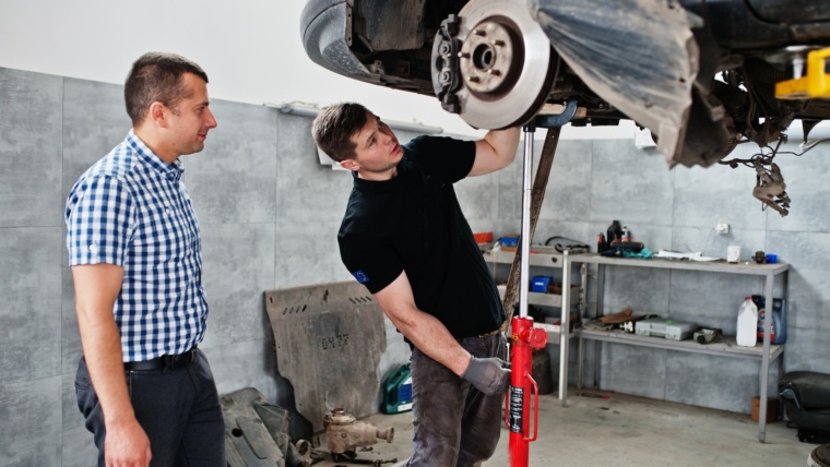 Car repair and maintenance theme